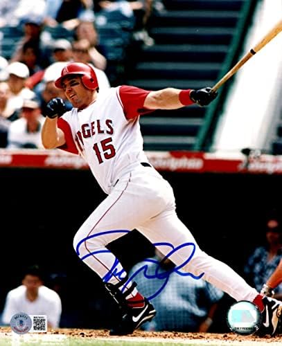 Tim Salmon potpisan autogramirani 8x10 Photo Anaheim Angels Home Swing Bas BB76492