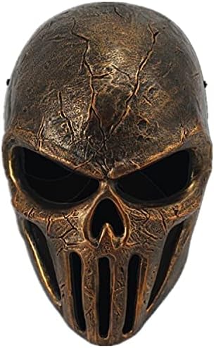 CIMERTY SKULL MASK SENS FULL LICE Halloween Masks Ukrasne maske, bakar, 18x28 cm