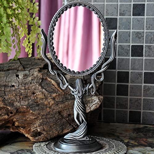 Europsko Retro preklopno ogledalo za toaletni stolić dvostrano kreativno stolno ogledalo za šminku za princezu ogledalo za šminkanje