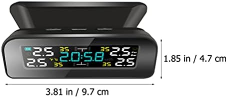 Wakauto Monitor tlaka u gumama automobila TPMS Sustav za nadzor tlaka u gumi Bežično 360 ° u stvarnom vremenu monitor Tlak Veliki LCD