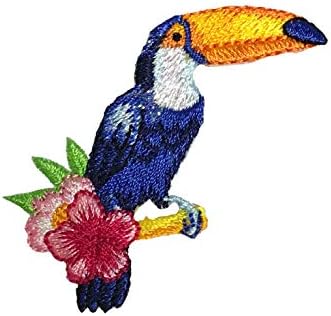 Plavi Toucan - Ptice - Vezeno željezo na flasteru