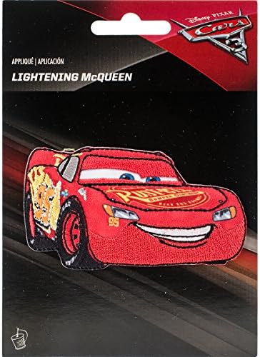 Wrights Disney Cars Iron-on Applique, Lightning McQueen