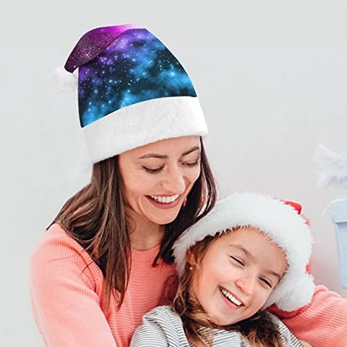 Šareni Božićni šešir, mekani plišani šešir Djeda Mraza, smiješni šešir za božićnu novogodišnju blagdansku zabavu