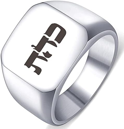Moveve Ugravirani srebrni prsten od nehrđajućeg čelika 72 Imena bogova Kabala Hebrew Diffuse Negativne energije i oslobađanje stresa