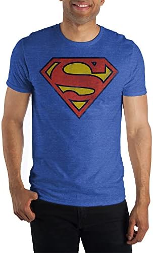 DC Comics Superman Classic Logo Mun's Royal Blue majica