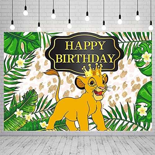 Pozadina lava za rođendansku zabavu, natpis za tuširanje bebe lava za ukrašavanje zabave, pozadina fotografija lava 59,38 inča