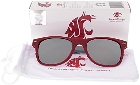 NCAA Washington State Cougars WSU-3 Crimson Front Hram, Sunčane naočale sive leće, jedna veličina, grimizno