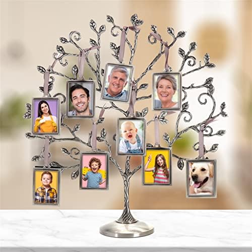 ZyJBM Obiteljski stablo okvir za sliku Zadržite 9 visećih fotografija za godišnjicu majka otac Dan božićnih poklona