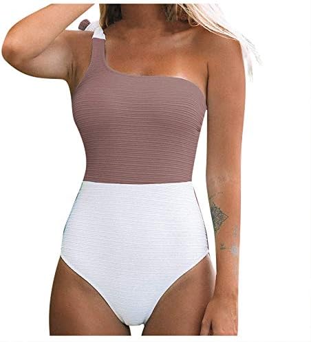 Blok ramena kupaći kostimi Žene Jedan kupaći kostim odijelo za kupanje kupine kupine kostimi tankinis set za odrasle morske školjke
