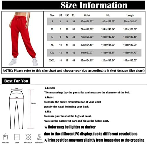 Gumipy joggers za žene visoke struke solidne boje ravne jogger hlače vrećaste hlače s džepovima aktivna odjeća