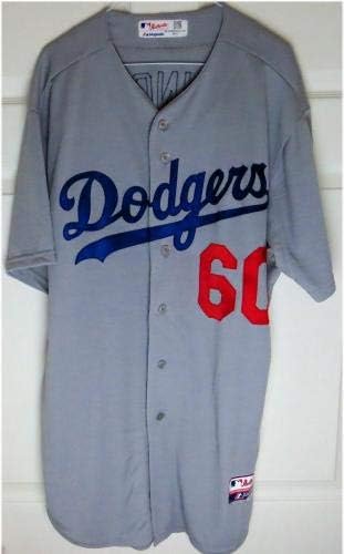 Jose Dominguez Team izdanje Jersey Dodgers Road Grey 201460 Veličina 48 MLB COA - igra korištena MLB jakne