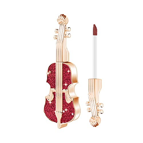 Dugotrajni ruž baršunasti crveni ruž za violinu jedinstveni dizajn ruževa za violinu Vodootporan trajni tekući sjaj za oči