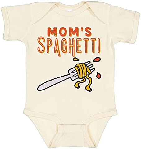 Mamina špageta baby onesie bodysuit - smiješna majica za dojenčad - majica s jednim komadom romper