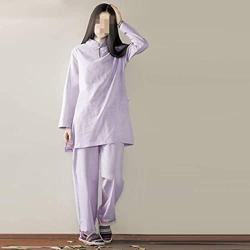 FNHY Women Cotton Tai Chi Uniforma Zen Meditacijsko odijelo Kineska kung fu odjeća, pogodna za žene 23.4.20