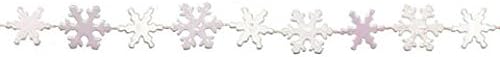 48 Bijela iridescentna mini snježna pahuljica Božićna vijenca