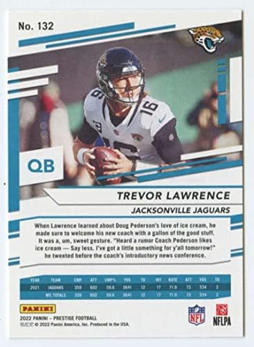 2022. PANINI PRESTIGE 132 Trevor Lawrence Jacksonville Jaguars NFL nogometna trgovačka karta