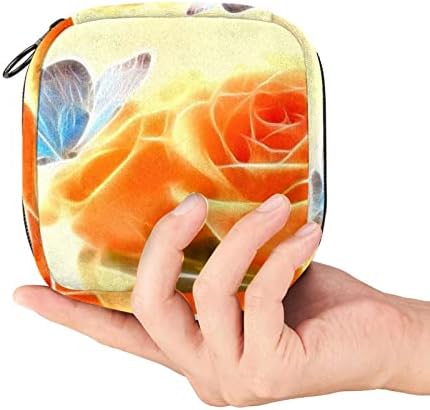 Leptir ruža cvijet sanitarna salveta za skladištenje menstrualne jastučke vrećice prijenosna menstrualna čaša s patentnim zatvaračem