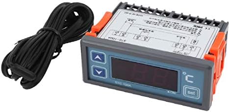 Novi LON0167 220Vac Digitalni termostat regulator temperature STC-100C W senzorski kabel (220Vac Digitaler Thermostat-TemperaturRegler