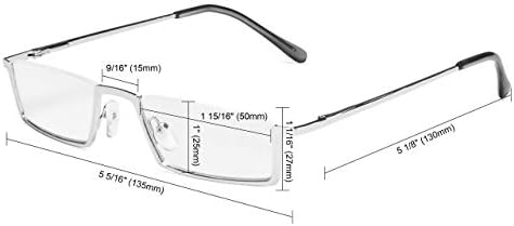 Eyekepper plavo svjetlo blokirajući naočale za čitanje na pola obreda računala čitači naočale naočale naočale-zatamnjena leća za čitanje