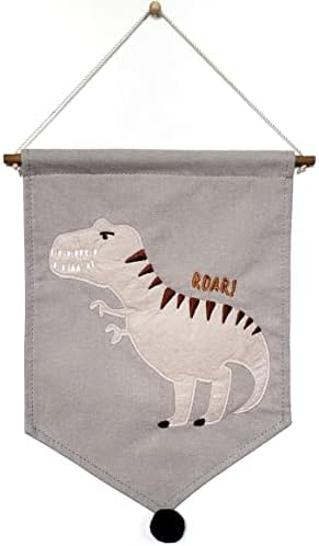 Bon et Beau T-Rex vezeni natpis za platno-zidni dekor dinosaura za dječake igraonice, spavaće sobe i dječje vrtiće