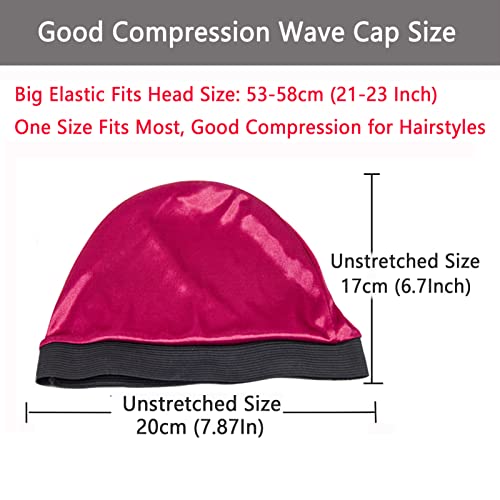 Elastična valna kapa od 4 komada, dobra kompresijska kapa za valove, čarapa za spavanje za muškarce