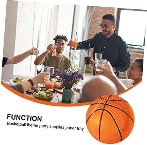 Clispeed 120 PCS košarkaški papir za košarkaški papir košarkaške pločice za rođendanske torte tanjur za jednokratnu upotrebu zabave