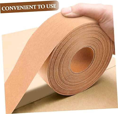 Excert 1 Roll Pakiranje Kraft Papir traka za brtvljenje trake za brtvljenje trake Magnetska vrpca smeđa traka smeđa papirnata traka