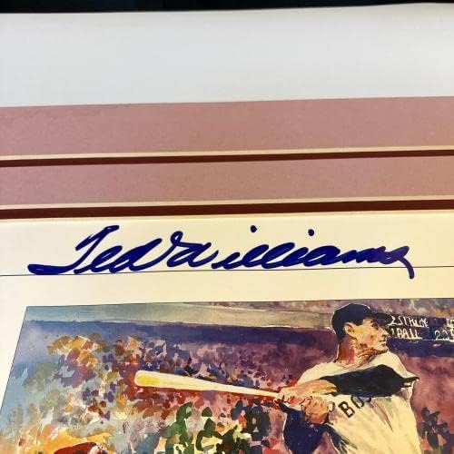 Mickey Mantle Ted Williams potpisao je Leroy Neiman Triple Crown Photo Litho JSA - Autographed MLB Art