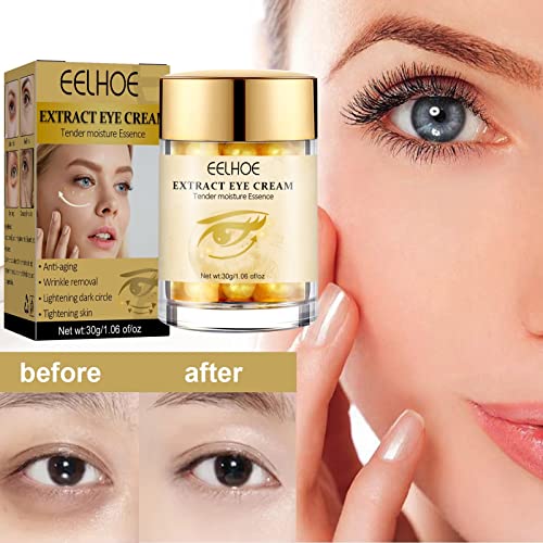 DBYLXMN Zlato revitaliziranje očiju za popravljanje očiju i tamne krugove hidratantno hidratantno učvršćivanje prikladno za sve tipove