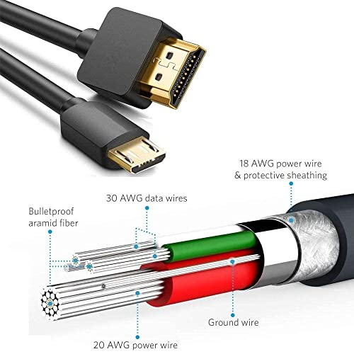Micro USB to HDMI kabel 4K 60Hz 1080p HD 1,5m/ 5ft, za 5p MHL Mobile Telefon ili Tablet Videos Slike na HD TV ili monitor