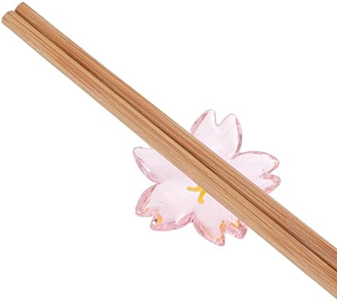 Cabilock Japanski dekor Japanski dekor 2pcs štapića za štapiće stakleni štapići ostaju japanski stil štapića zaslon stalak za štapiće