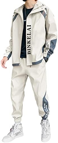 Muškarci tracksuit casual kapuljače Postavlja muške jakne+hlače sets hip hop ulične odjeće sportsko odijelo