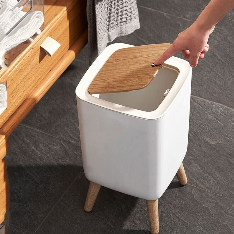 Yjjdxdp kanta za smeće s poklopcem prešanja za prašinu za dnevni boravak toalet kupaonica kuhinja kanta za smeće
