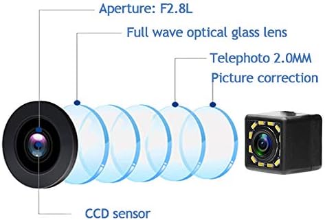 VLICEVRN HD 12 LED automobila stražnji pogled kamera noćni vid za sigurnosnu kameri za parkiranje Vodootporna IP68 Kamera vozila za