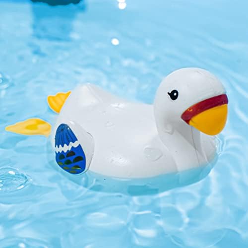 Toyvian Wind-up Swimning Swan Smiješna igračka za kupanje igračka igračka za kadu s plutajućom vodom Slatka životinja igračka za bazen