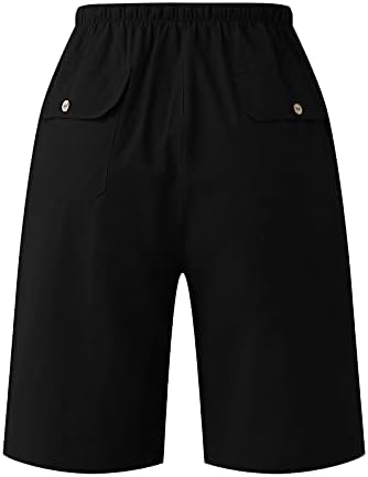 Muške pamučne posteljine Klasične kratke hlače s izvlačenjem čvrste boje Brzo sušenje ravno dužine koljena