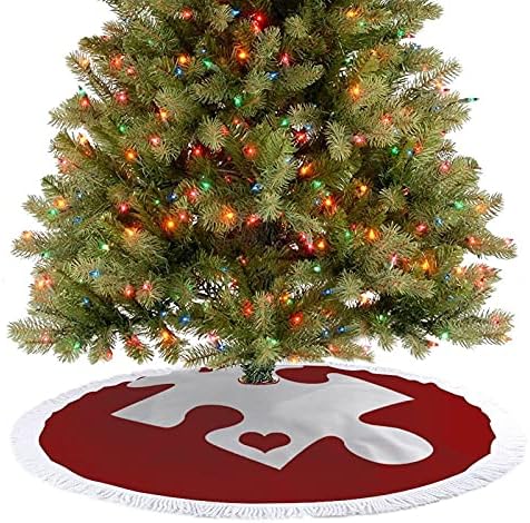 Autizam zagonetost zagonetka komad božićno drvce prostirke suknje stabla baza naslovnice s resicama za blagdanske zabave božićni ukras