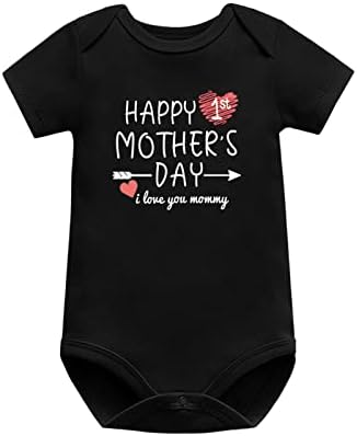 Eulla Majčine Dan Dječja Dječaka Outfit Nova mama Pokloni mamina dojenčad Onesie Outfit kratki rukavi pamuk 0-24 mjeseci