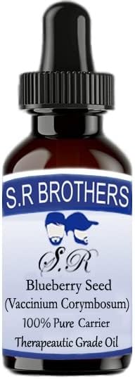 S.r Brothers sjeme borovnice čisto i prirodno terapijsko ulje ulje nosača 100 ml
