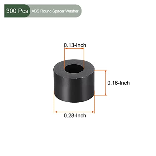 Yokive 300 PCS crni okrugli razmaknik, a ne navojne podloške s visokim izolacijskim učinkom, održavaju visinu dosljedne, izvrsne za