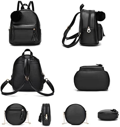Ihayner je ženski ruksak s 3 komada modna pu kože jednostavne dizajnerske torbe za putopis