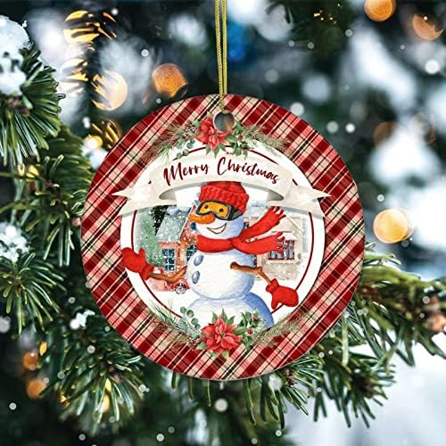 Božićni ukrasni ukrasi Sezona radosti keramički ukras Darovi ukrasi snježni božićno drvce viseći ukrasi suvenirni odmor ukrasi
