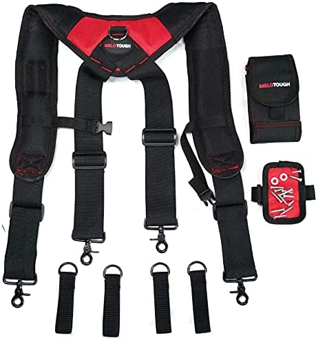 Melotough 1 Pack Magnetic Suspenders Alat Ssunders + 1 Pack Work Weider Nosej rukavica remen za rukavice Brzi povod