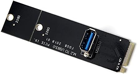 Saidian 1PCS NGFF M.2 do USB 3.0 Transfer PCI-E RISER CARD ADAPTER za rudarsko stroj Black