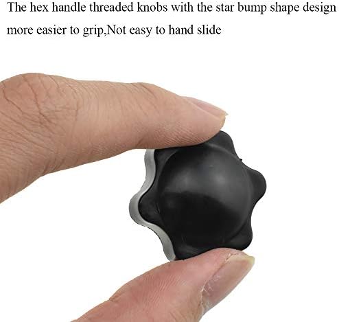 Hahiyo šesterokutna ručica navojna gumba zvjezdani oblik m6 10 mm duljina vijaka 32 mm promjera glave stezanje vijaka za ručni vijak