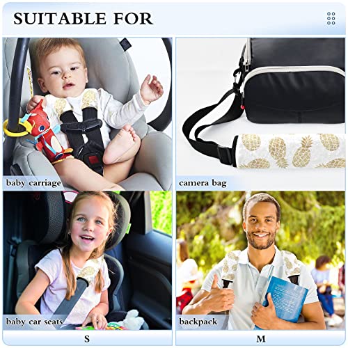 Zlatni analiza za auto sjedalo prekrivači za bebu djecu 2 PCS kaiševi za auto sjedalo jastučići za jastučiće za ramena zaštitni sigurnosni