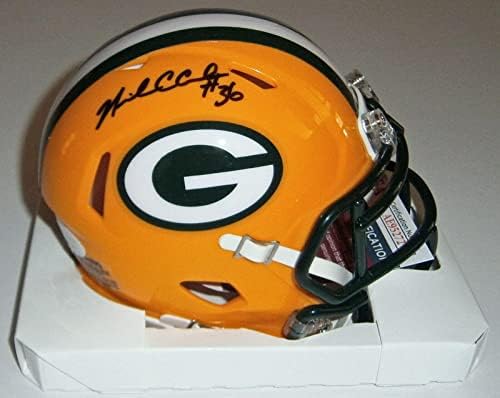 PACKERI Nick Collins potpisali su brzu mini kacigu s autogramom / 36-NFL kacige s autogramom