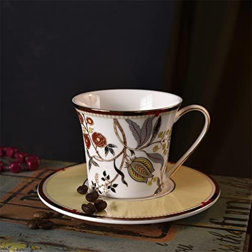 GGEBF europski vintage cvjetni uzorak keramički setovi za kavu šalica lonac za čašicu 15 pcs kosti Kina čaj darovni setovi