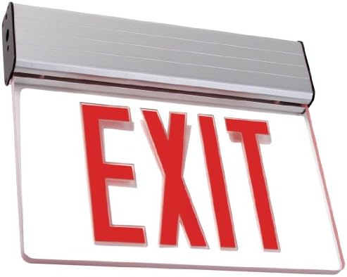 Najbolje osvjetljenje elxeu1rcaem s jednim licem crvena slova LED Edgelit Exit znak s sigurnosnom kopijama baterije