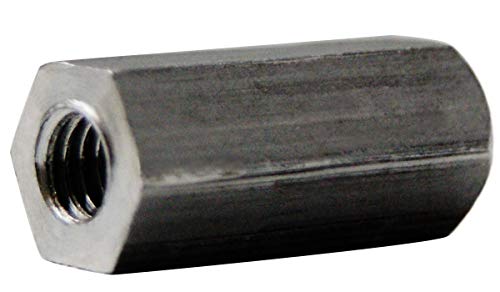 Mali dijelovi 310808 mm ženski Aluminijski šesterokut, veličina šesterokuta 5/16, duljina 1/2, veličina navoja 8-32